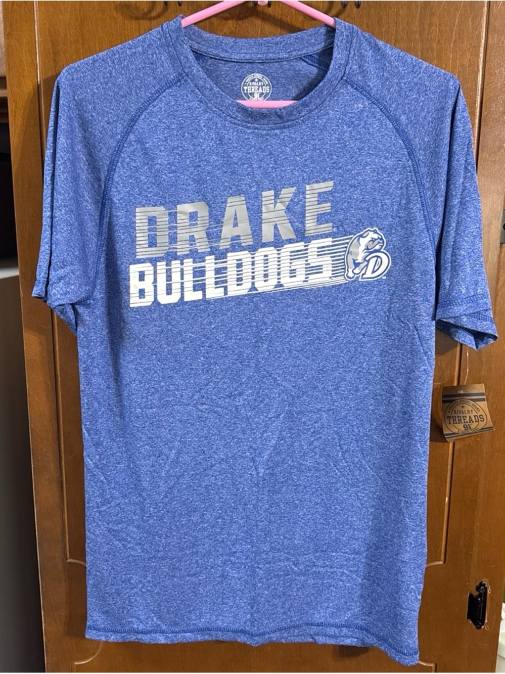 Drake Bulldogs Men’s Small Performance Tee